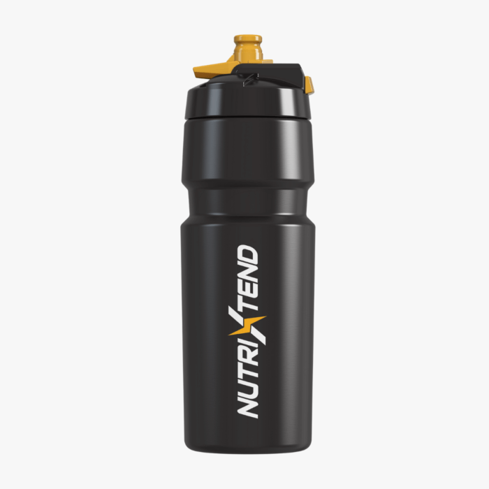 Nutrixtend-Shaker-Bottle-Black-Front-View